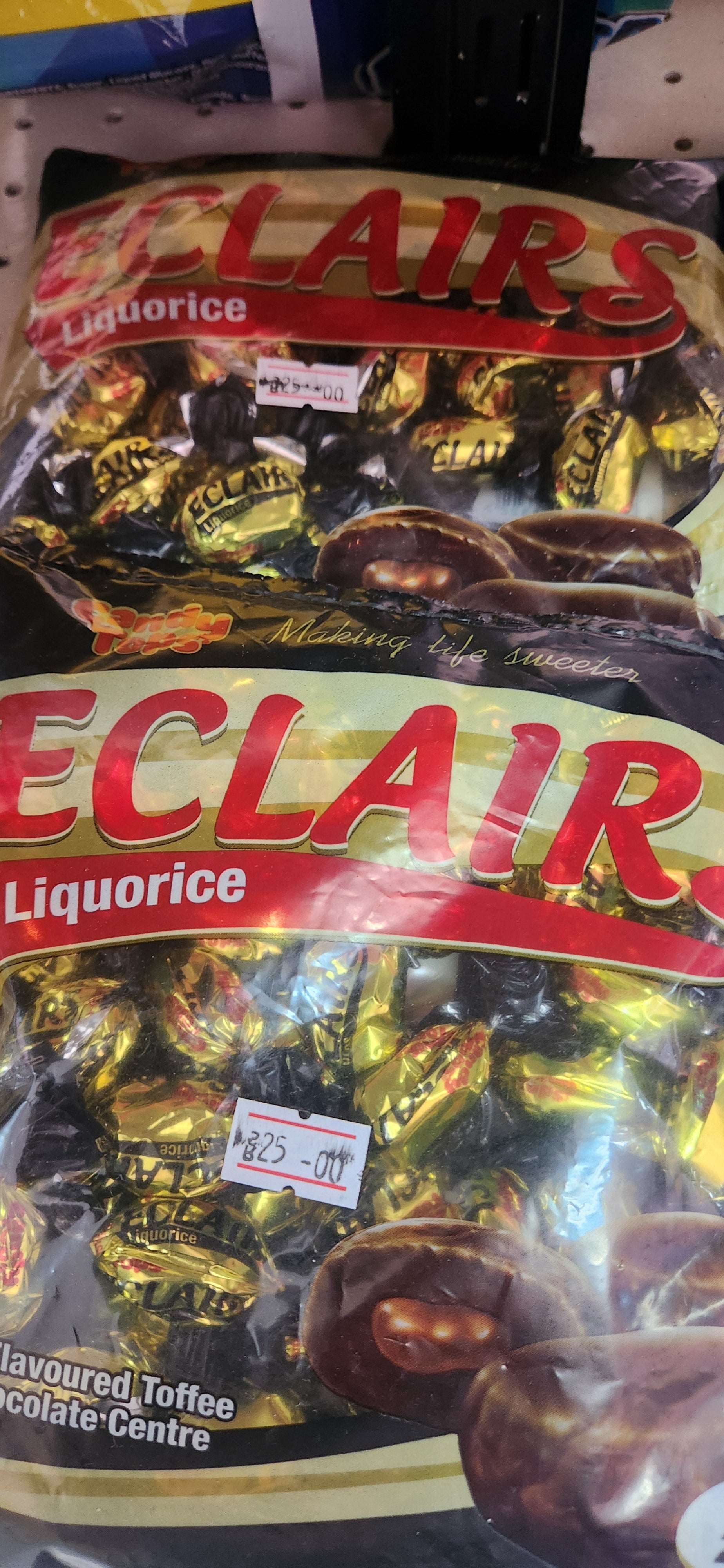 Eclairs Liquorice 50s