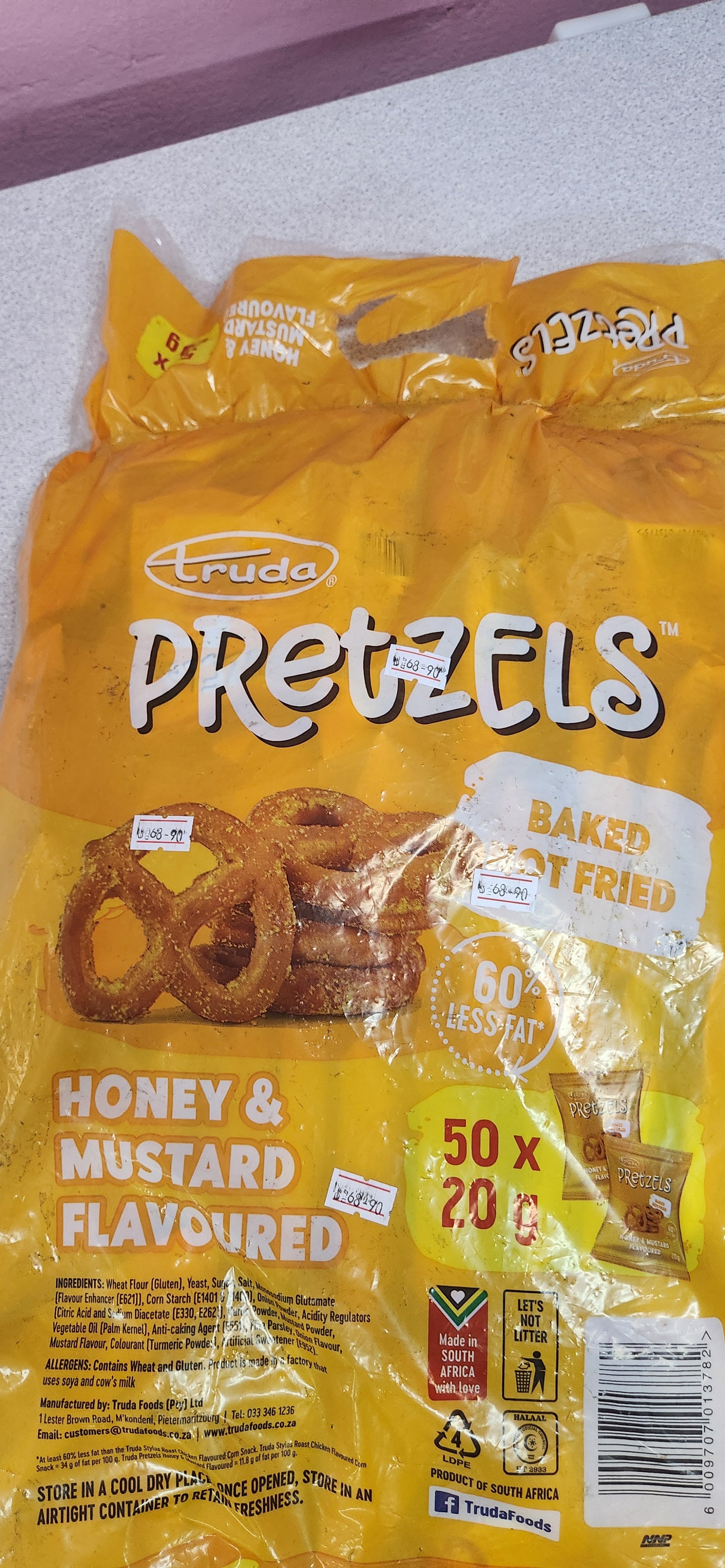 Pretzels Sweet Honey Musterd Bag