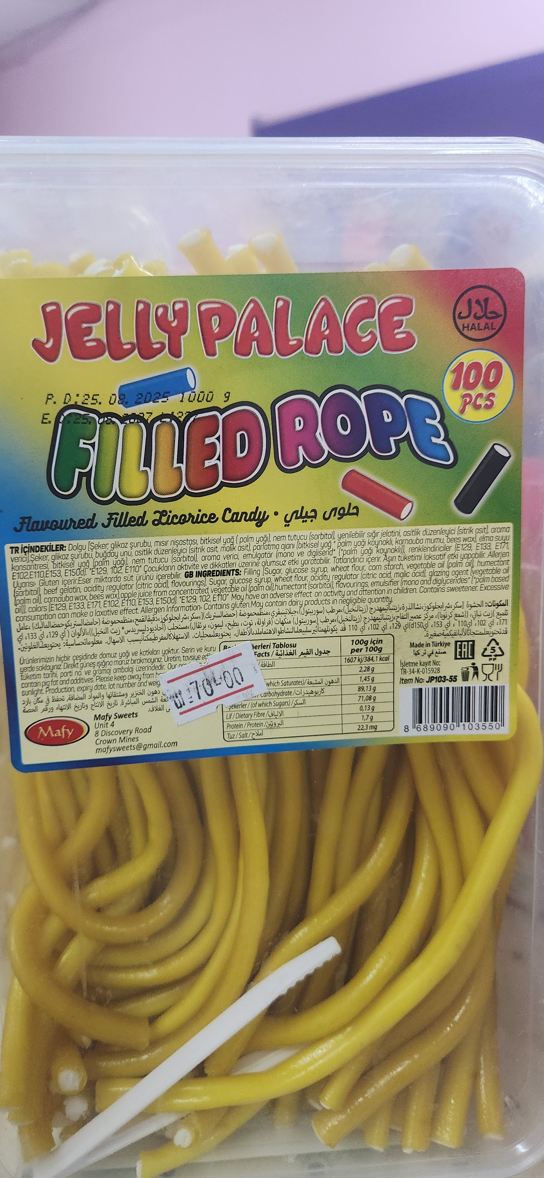 Jelly Palace Filled Ropes