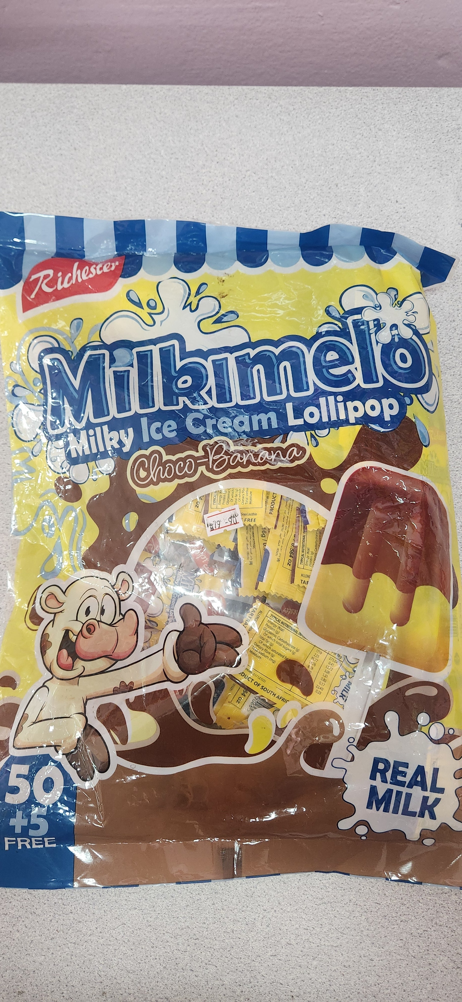 Milkmelo Ice Cream Lollie Choc Banana
