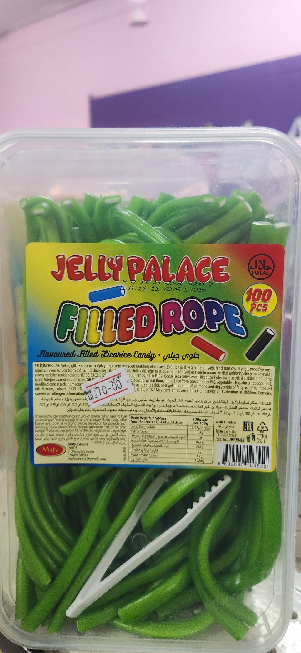 Jelly Palace Filled Ropes
