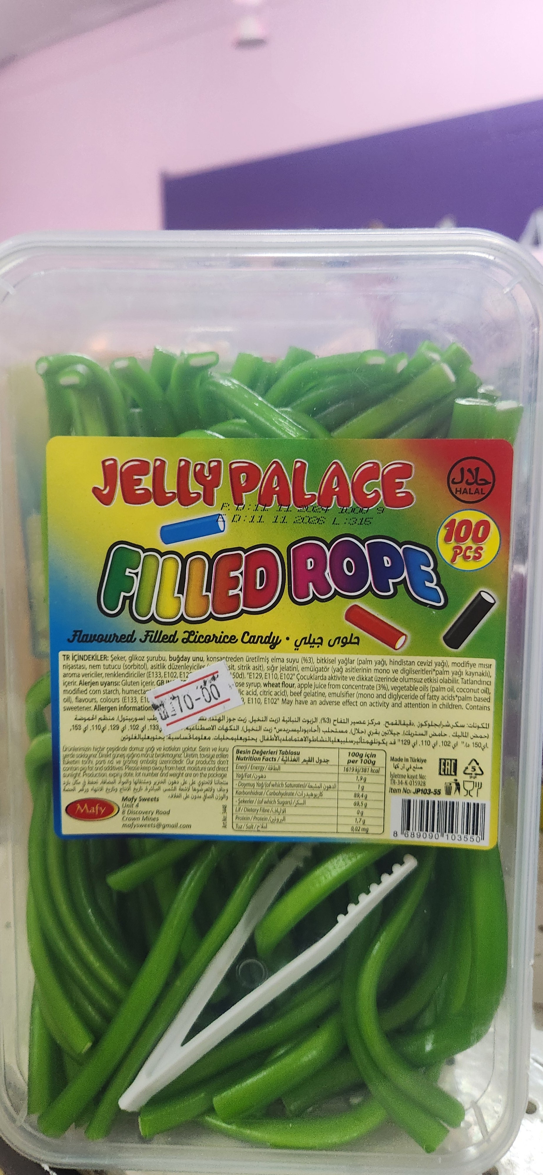 Jelly Palace Filled Ropes