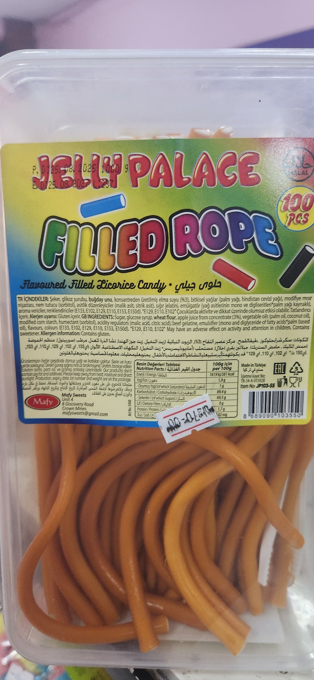 Jelly Palace Filled Ropes
