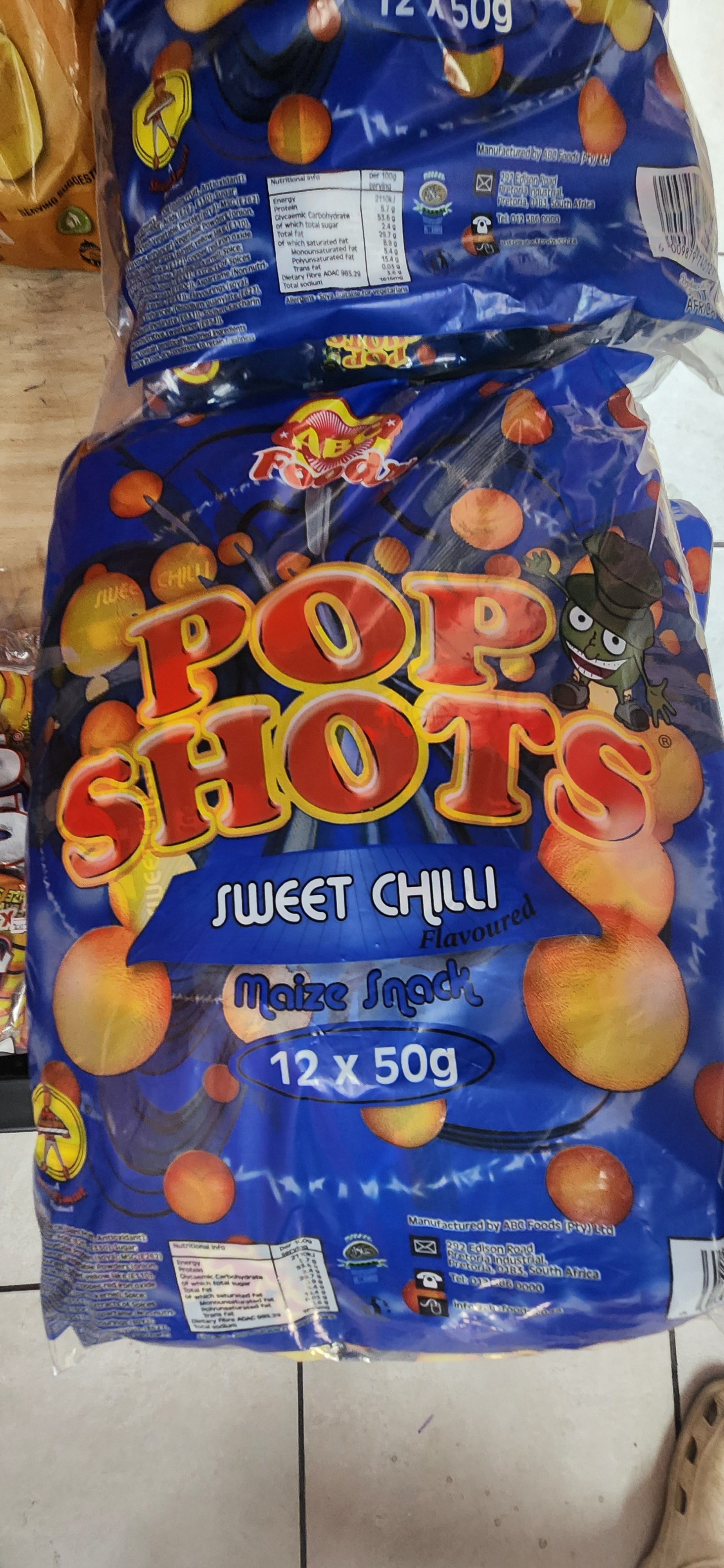 Pop shots Bag